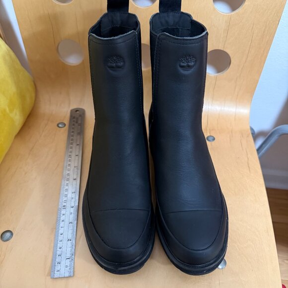 Women's Timberland Black Rebotl Chunky Platform Waterproof Boots Size 9.5 M - Picture 10 of 14